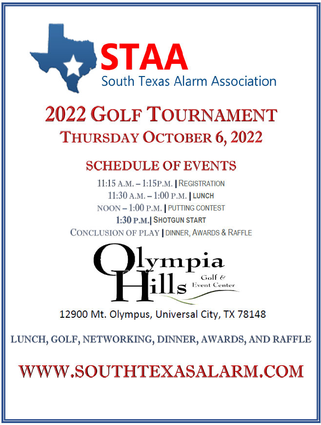 2022 STAA Golf Tournament | South Texas Alarm Association